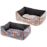 Лежак Ferplast Coccolo 60 Teddy-Fox для собак и кошек, 66×50×20 см