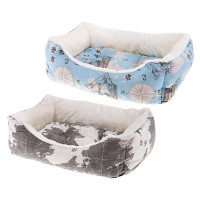 Лежак Ferplast Coccolo 80 Map Blue-Grey для собак и кошек, 78×56×22 см Лежак Ferplast Coccolo 80 Map Blue-Grey для собак и кошек, 78×56×22 см