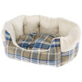 Хутряний диван Ferplast Etoile 4 Blue Dogbed для собак і котів, 60×50×21 см