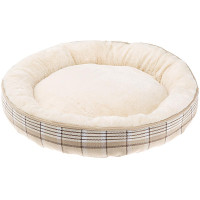 Матрац Ferplast Lagoon 50 Beige Dogbed з екологічно чистого хутра для собак і котів, 50×11 см