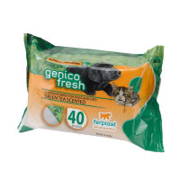 Genico Fresh 40 Green Tea очищаючі серветки для собак і кішок, 20x30 см Genico Fresh 40 Green Tea очищаючі серветки для собак і кішок, 20x30 см