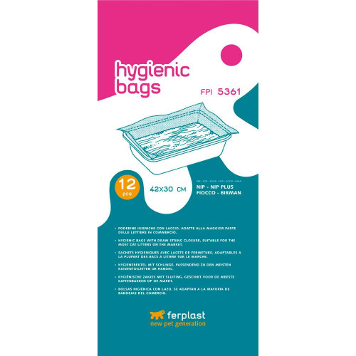 Гігієнічні пакети FPI 5361 Hygienic Bags Medium для туалетів, 42x30 см