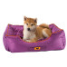 М'який диван Ferplast Jazzy 50 Bedding Purple для собак, фіолетовий, 55×45×20 см