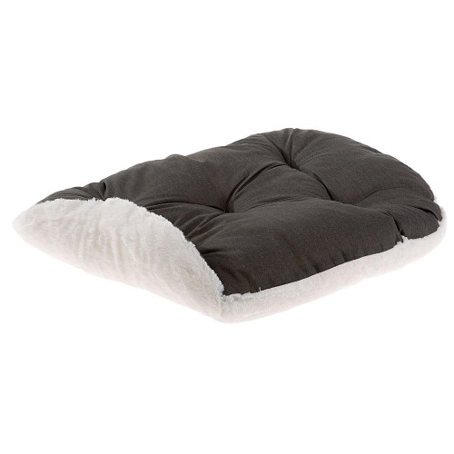 Подушка-підстилка Ferplast Relax F 55/4 Brown-Beige для котів і собак, з бавовни і хутра, 55×36 см