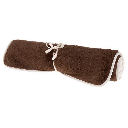 Двосторонній хутряний килим Ferplast Nanna 70 Soft Blanket Brown для собак і котів, коричневий, 57×38 см