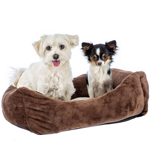 Диван Ferplast Coccolo 60 Soft Bedding Brown для котів і собак, 66×50×20 см