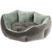 Оксамитовий диван Ferplast Queen 60 Green-Grey для котів і собак, 60×46×20 см