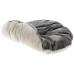 Валяная ліжко Ferplast Cocoon 45 Dark Grey Cushion для котів і собак з двосторонньою подушкою, 45×35×12 см