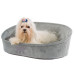 Лежанка з двосторонньою подушкою Ferplast Laska 45 Grey Dogbed для котів і собак, 45×34×16 см
