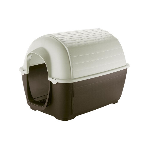 Пластикова будка Ferplast Kenny Mini Plastic Kennel для собак у формі голку, 40x66x40 см