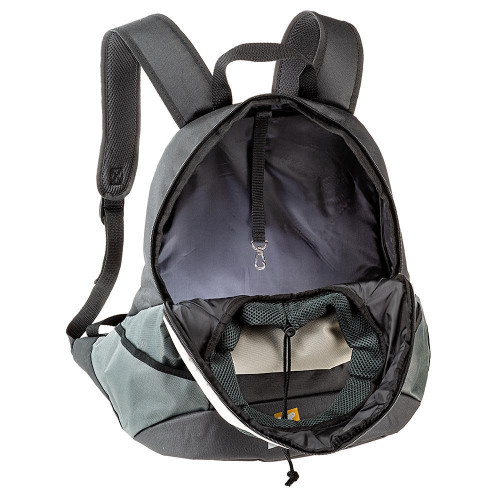 Рюкзак-переноска Ferplast Kangoo Large Grey Backpack для дрібних собак, сіра, 41.5×20×43 см
