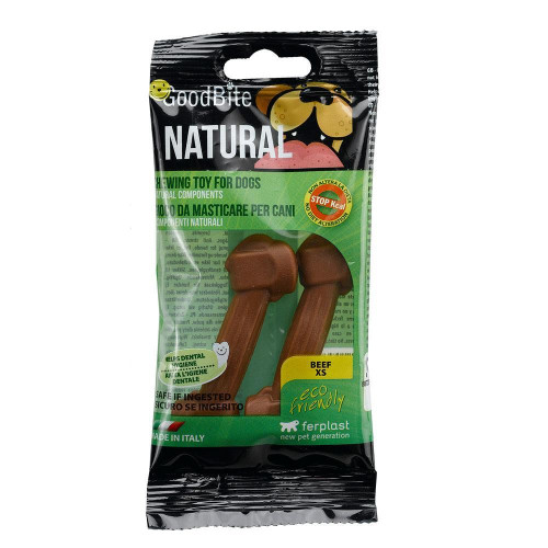Жувальна іграшка Ferplast GoodBite Natural BAG Beef XS для собак, 15 г
