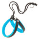 Ferplast Agila Fluo 1 Harness Blue ергономічна шлейки для собак, синя, 26x38 см