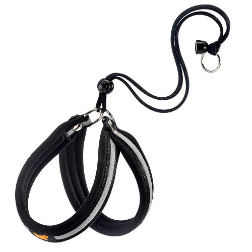 Ергономічна светоотражающая Ferplast Agila Reflex Black 1 шлейки для собак з еластичним шнуром, 26x38 см