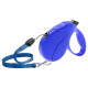 Поводок-рулетка для собак до 25 кг Ferplast Amigo Easy M Cord Blue cо шнуром, синій, 5 м