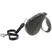 Поводок-рулетка для собак до 25 кг Ferplast Amigo Easy M Cord Nero cо шнуром, чорний, 5 м