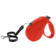 Поводок-рулетка для собак до 25 кг Ferplast Amigo Easy M Cord Rosso cо шнуром, червоний, 5 м
