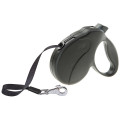 Поводок-рулетка для собак до 25 кг Ferplast Amigo Easy M Tape Nero c стрічкою, чорний, 5 м