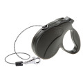 Поводок-рулетка для собак до 12 кг Ferplast Amigo Easy Mini Cord Nero cо шнуром, чорний, 3 м