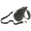 Поводок-рулетка для собак до 15 кг Ferplast Amigo Easy S Cord Nero cо шнуром, чорний, 5 м