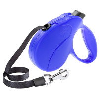 Поводок-рулетка для собак до 15 кг Ferplast Amigo Easy S Tape Blue c стрічкою, синій, 5 м