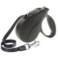 Поводок-рулетка для собак до 15 кг Ferplast Amigo Easy S Tape Nero c стрічкою, чорний, 5 м