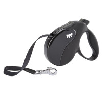 Поводок-рулетка Ferplast Amigo L Cord Black Lead для собак cо шнуром, 16x3,8x15 см