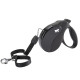 Поводок-рулетка Ferplast Amigo M Cord Black Lead для собак cо шнуром, чорний, 15x3,6x14 см