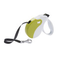 Поводок-рулетка Ferplast Amigo M Tape White-Green для собак c стрічкою, зелено-білий, 15x3,6x14 см
