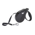 Поводок-рулетка Ferplast Amigo M Tape Black для собак c стрічкою, чорний, 15x3,6x14 см