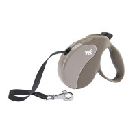 Поводок-рулетка Ferplast Amigo M Tape Dove-Grey для собак c стрічкою, бежево-сірий, 15x3,6x14 см Поводок-рулетка Ferplast Amigo M Tape Dove-Grey для собак c стрічкою, бежево-сірий, 15x3,6x14 см