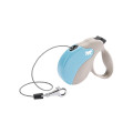Поводок-рулетка Ferplast Amigo Mini Cord Beige-Blue Lead для собак cо шнуром, бежево-блакитний, 12x3x10 см