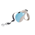 Поводок-рулетка Ferplast Amigo Mini Tape Beige-Blue для собак c стрічкою, бежево-блакитний, 12x3x10 см