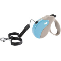 Поводок-рулетка Ferplast Amigo S Cord Beige-Blue Lead для собак cо шнуром, бежево-блакитний, 14x3,6x12 см Поводок-рулетка Ferplast Amigo S Cord Beige-Blue Lead для собак cо шнуром, бежево-блакитний, 14x3,6x12 см