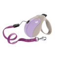 Поводок-рулетка Ferplast Amigo S Cord Beige-Purple Lead для собак cо шнуром, бежево-фіолетовий, 14x3,6x12 см
