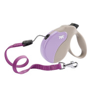 Поводок-рулетка Ferplast Amigo S Cord Beige-Purple Lead для собак cо шнуром, бежево-фіолетовий, 14x3,6x12 см Поводок-рулетка Ferplast Amigo S Cord Beige-Purple Lead для собак cо шнуром, бежево-фіолетовий, 14x3,6x12 см