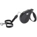 Поводок-рулетка Ferplast Amigo S Cord Black Lead для собак cо шнуром, чорний, 14x3,6x12 см