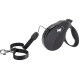 Поводок-рулетка Ferplast Amigo S Cord Black Lead для собак cо шнуром, чорний, 14x3,6x12 см