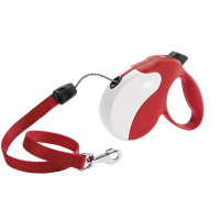Поводок-рулетка Ferplast Amigo S Cord Red-White для собак cо шнуром, червоно-білий, 14x3,6x12 см Поводок-рулетка Ferplast Amigo S Cord Red-White для собак cо шнуром, червоно-білий, 14x3,6x12 см