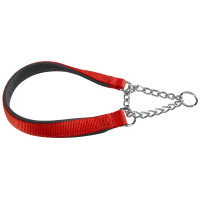 Нейлоновий нашийник з металевим ланцюжком Ferplast Daytona CSS15 / 40 Red для собак, A: 40 см, B: 15 см
