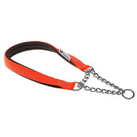 Нейлоновий нашийник з металевим ланцюжком Ferplast Daytona CSS20 / 50 Orange для собак, A: 50 см, B: 20 см Нейлоновий нашийник з металевим ланцюжком Ferplast Daytona CSS20 / 50 Orange для собак, A: 50 см, B: 20 см
