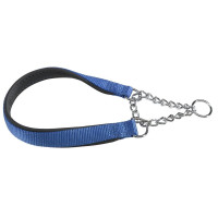 Нейлоновий нашийник з металевим ланцюжком Ferplast Daytona CSS25 / 60 Blue для собак, A: 60 см, B: 25 см