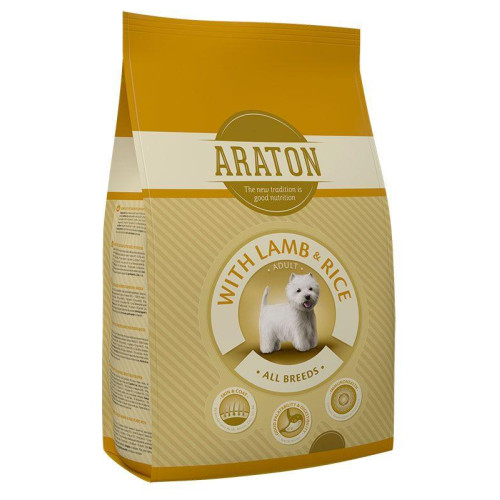 Сухий корм Araton Adult With Lamb & Rice для собак вагою від 5 до 60 кг, 15 кг