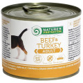 Консерва Natures Protection Adult Beef & Turkey для дорослих собак, 200 г