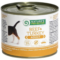 Консерва Natures Protection Adult Beef & Turkey для дорослих собак, 200 г