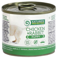 Консерва Natures Protection Puppy chicken & rabbit для цуценят, 200 г