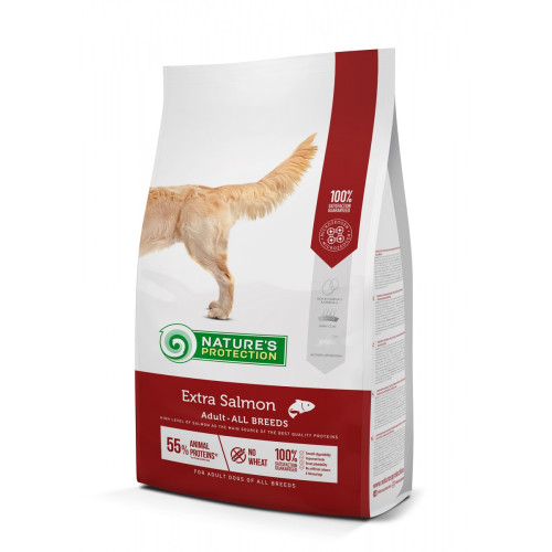 Сухий корм Natures Protection Extra Salmon Adult All Breeds для дорослих собак, 2 кг