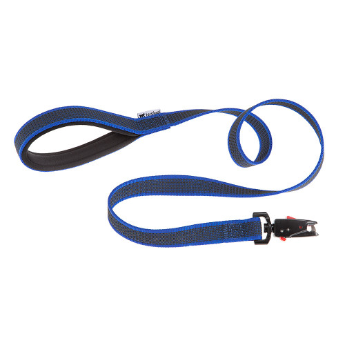 Поводок для собак без ручки Ferplast Daytona Gummy Matic G15 / 120 Blue з прогумованого нейлону, 15 мм 120 см