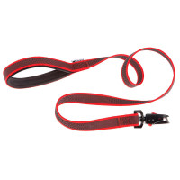 Поводок для собак без ручки Ferplast Daytona Gummy Matic G20 / 120 Red з прогумованого нейлону, 20 мм 120 см