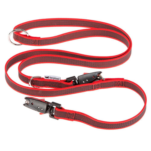 Повідець з прогумованого нейлону Ferplast Daytona Gummy Matic GA20 / 200 Red для дресирування собак
